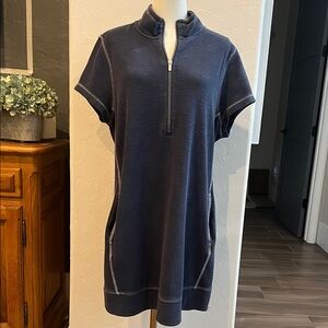 Tommy Bahama Tobago Navy Zip-Up Dress